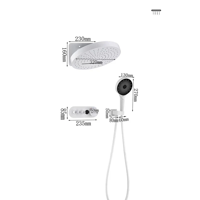 Tesrin Multi-functional Recessed Shower Set