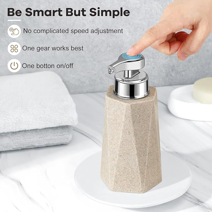 Tesrin Resin Sandstone Appearance Automatic Soap Dispenser