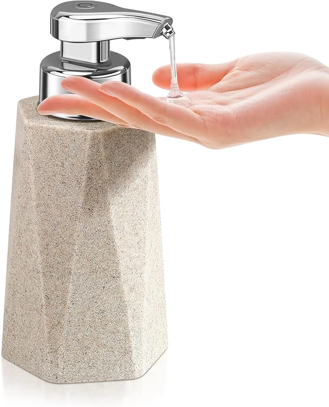 Tesrin Resin Sandstone Appearance Automatic Soap Dispenser