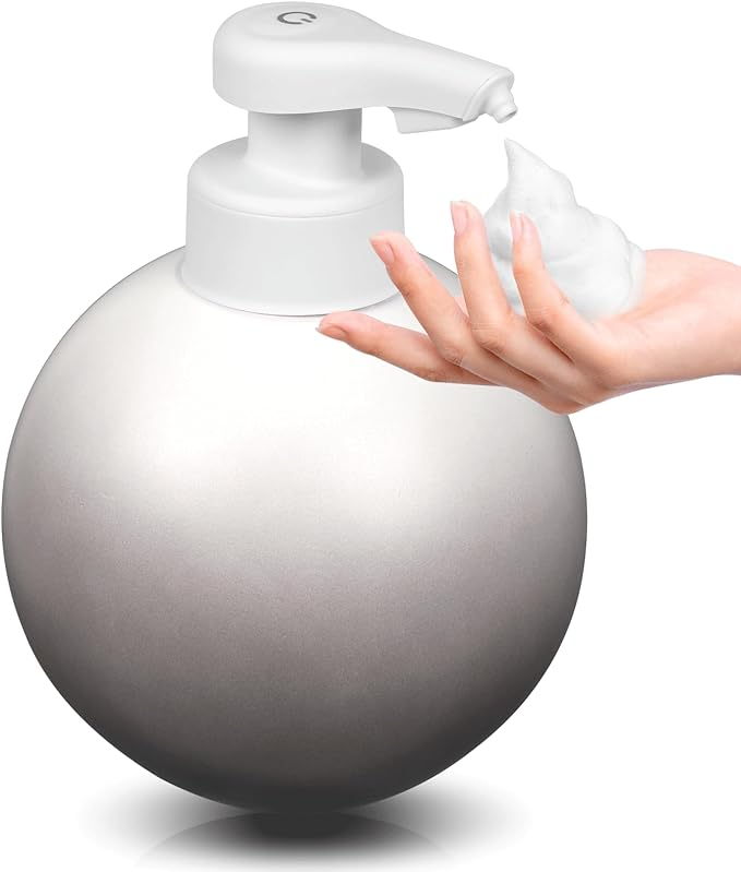 Tesrin resin classic spherical bottle automatic soap dispenser