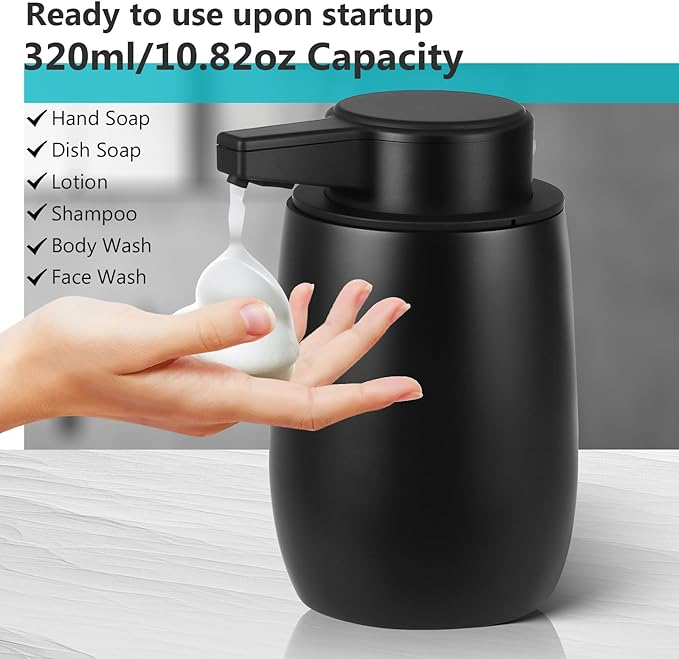 Tesrin Resin Cylindrical automatic soap dispenser