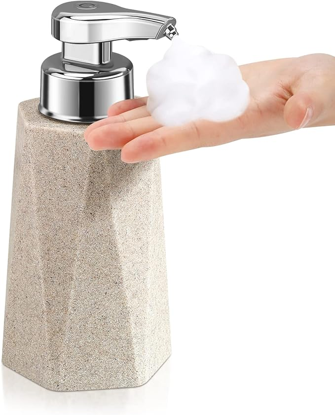 Tesrin Resin Sandstone Appearance Automatic Soap Dispenser