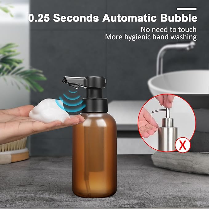 Tesrin Plastic Cylindrical automatic soap dispenser