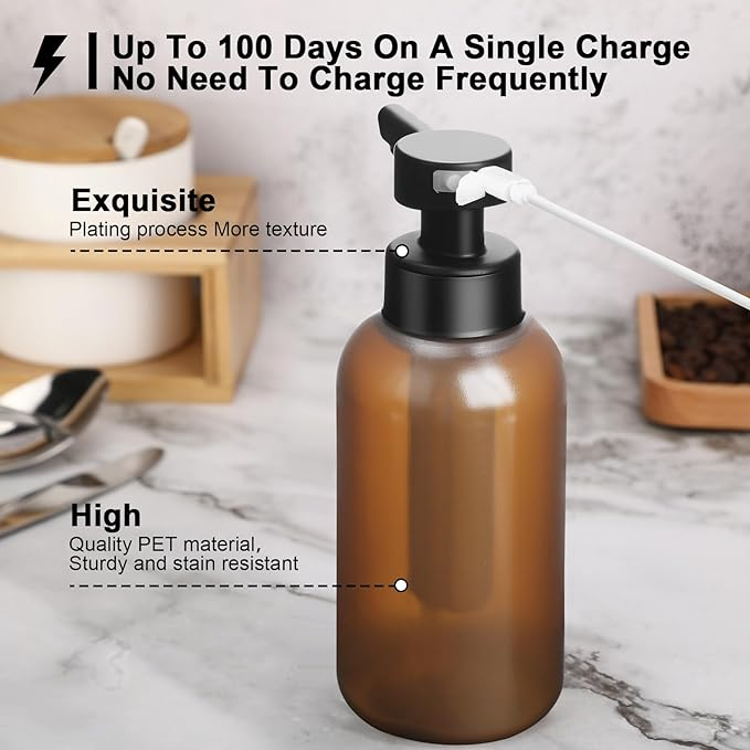 Tesrin Plastic Cylindrical automatic soap dispenser