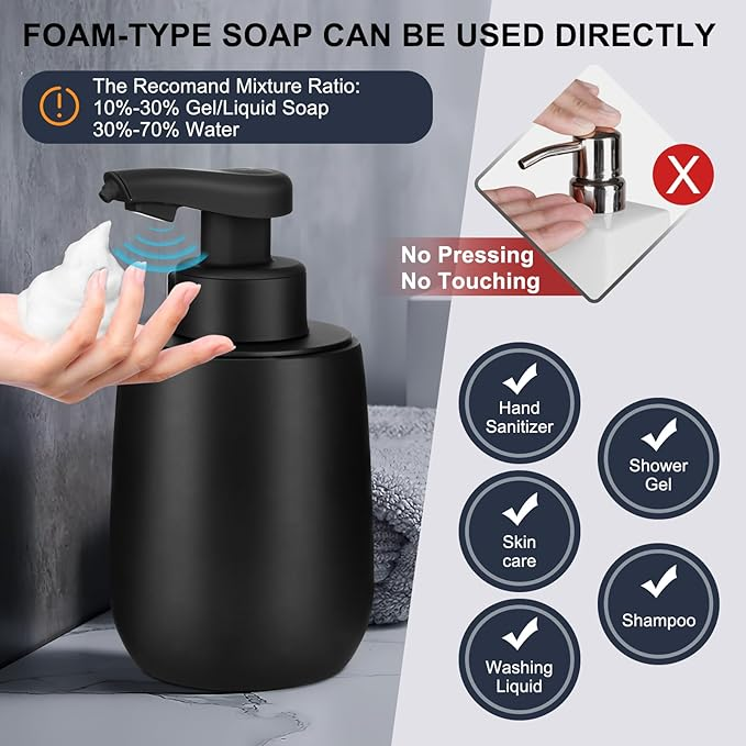 Tesrin Resin Round automatic soap dispenser