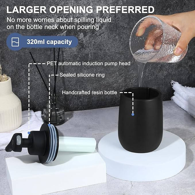 Tesrin Resin Round automatic soap dispenser