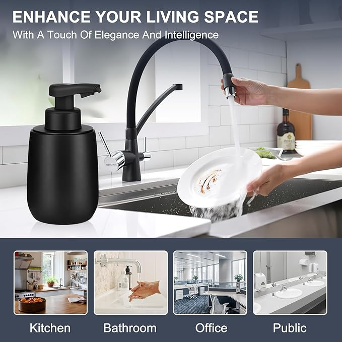 Tesrin Resin Round automatic soap dispenser