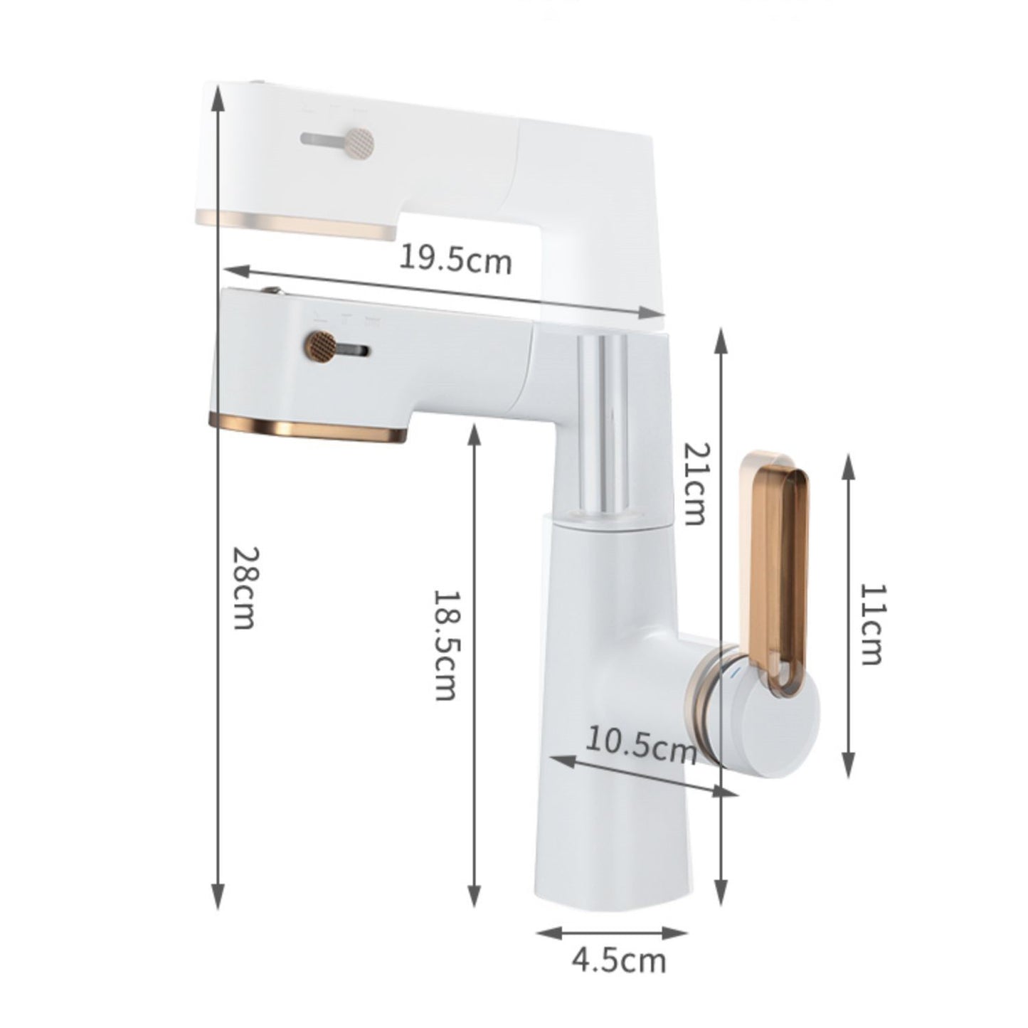 Tesrin M-T104 Exquisite Basin Faucet with Three Switchable Modes