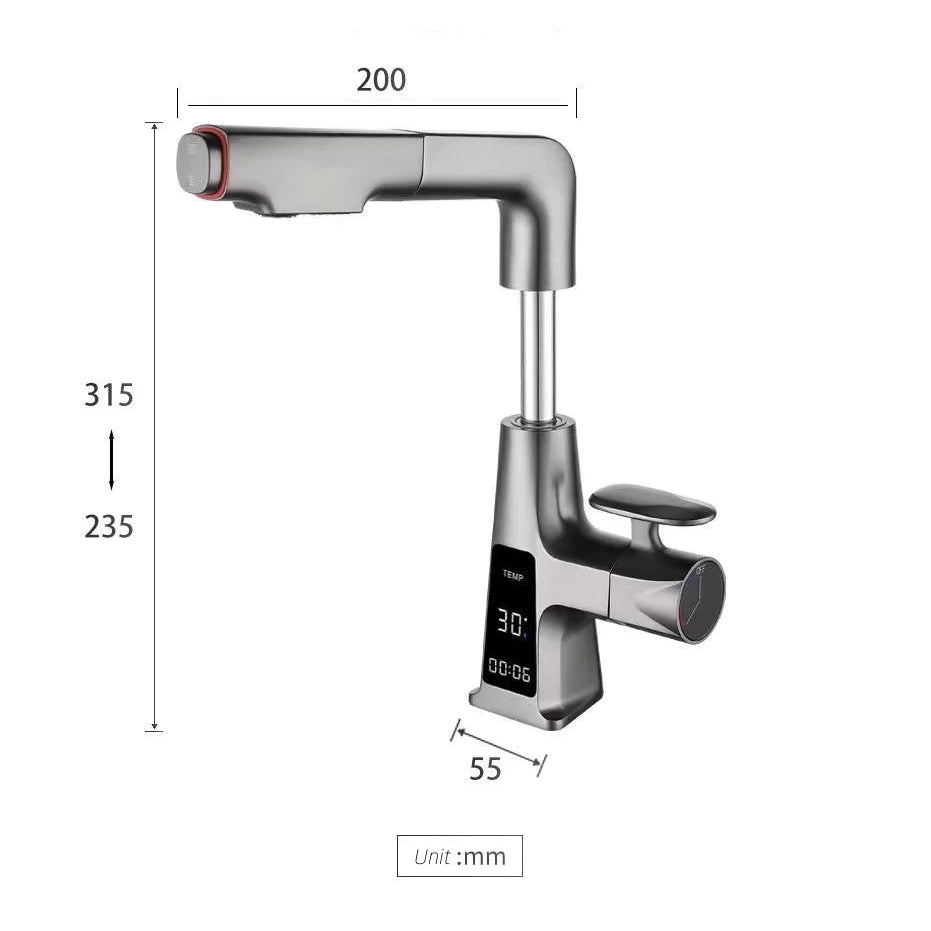 Tesrin MF102-1 Automatic Reset Basin Faucet