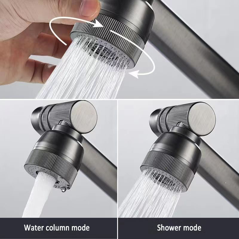 Tesrin MF003 Fashionable and Simple Cold and Hot Rotation Basin Faucet