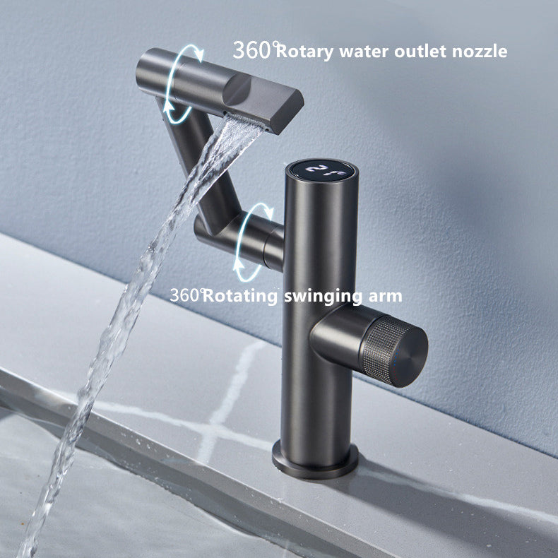 Tesrin M-T103 Digital Display Rotating Hot and Cold Basin Faucet