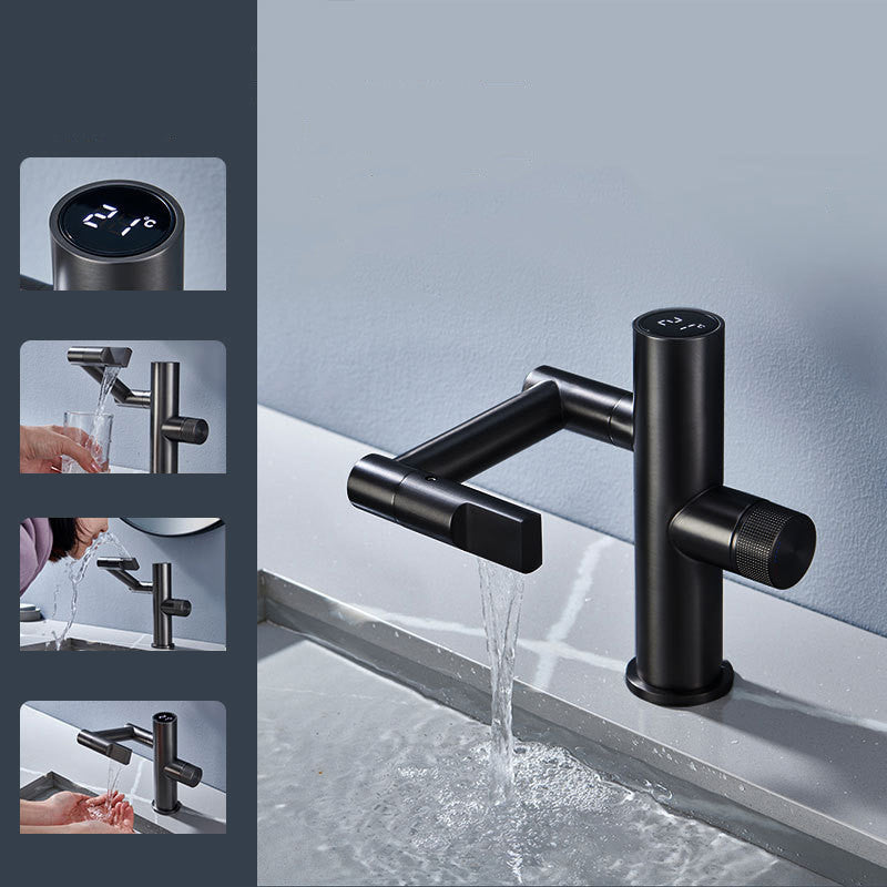 Tesrin M-T103 Digital Display Rotating Hot and Cold Basin Faucet