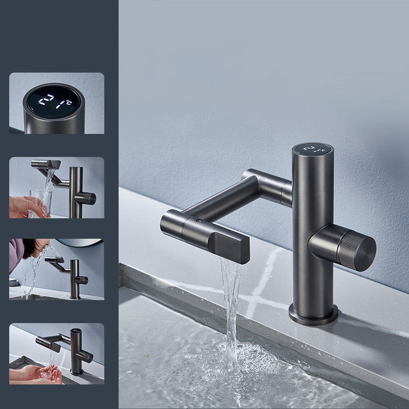 Tesrin M-T103 Digital Display Rotating Hot and Cold Basin Faucet