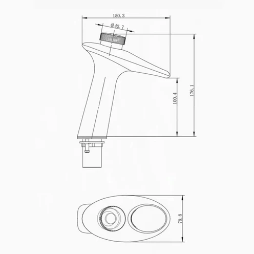 Tesrin MF006 Wear-resistant and Durable Brushed Basin Faucet